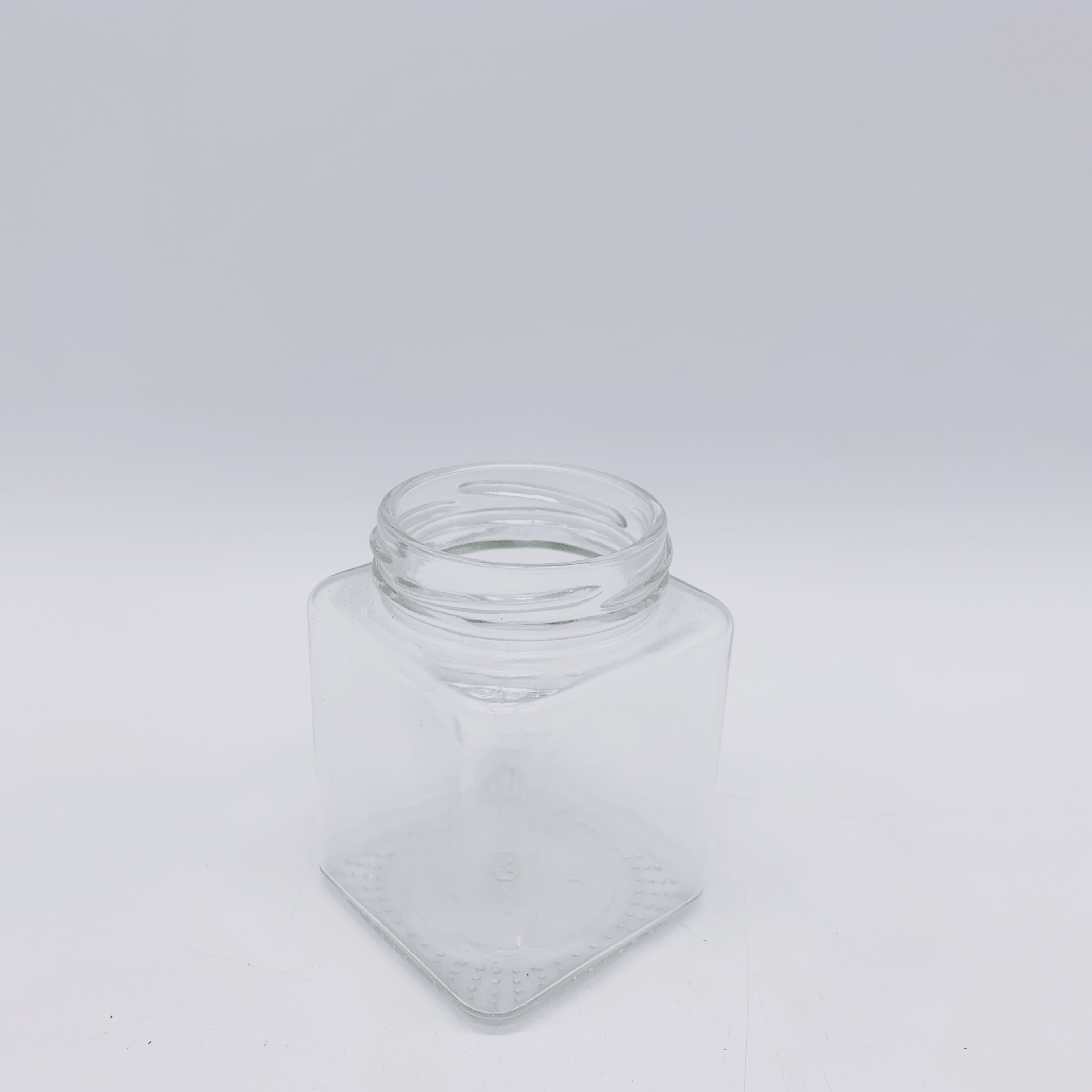 Hot sale Square Glass honey jam jar with lids food jar