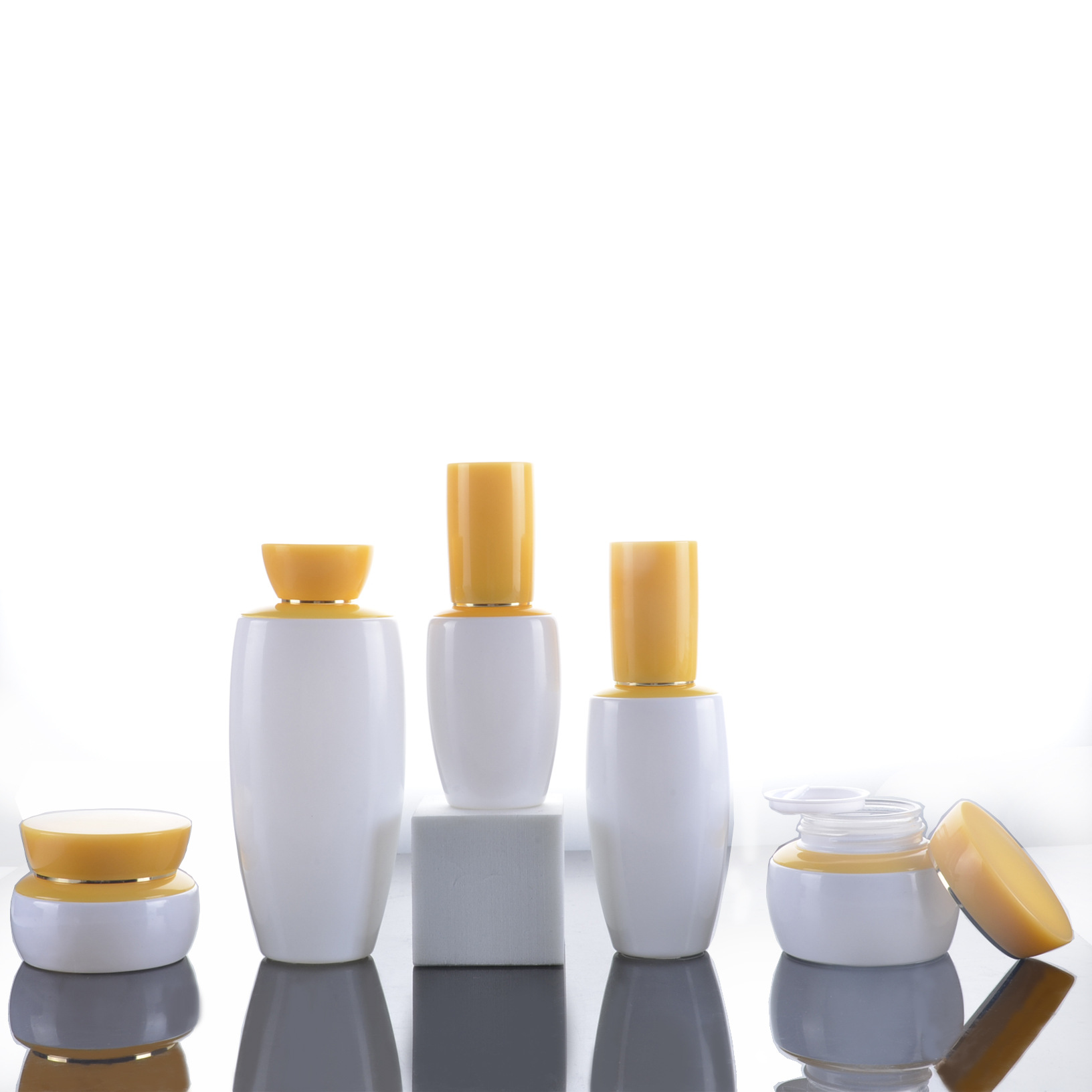 Hot sale Sulwhasoo bottle  40ml 100ml 120ml 30g 50g facial cream  lotion toner Spray Cosmetic Glass Bottle