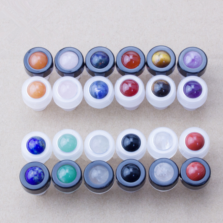 Hot sale Thick glass 10ml Roll on Perfume Bottle 10ml Bamboo cap Roller Transparent Glass Bottle