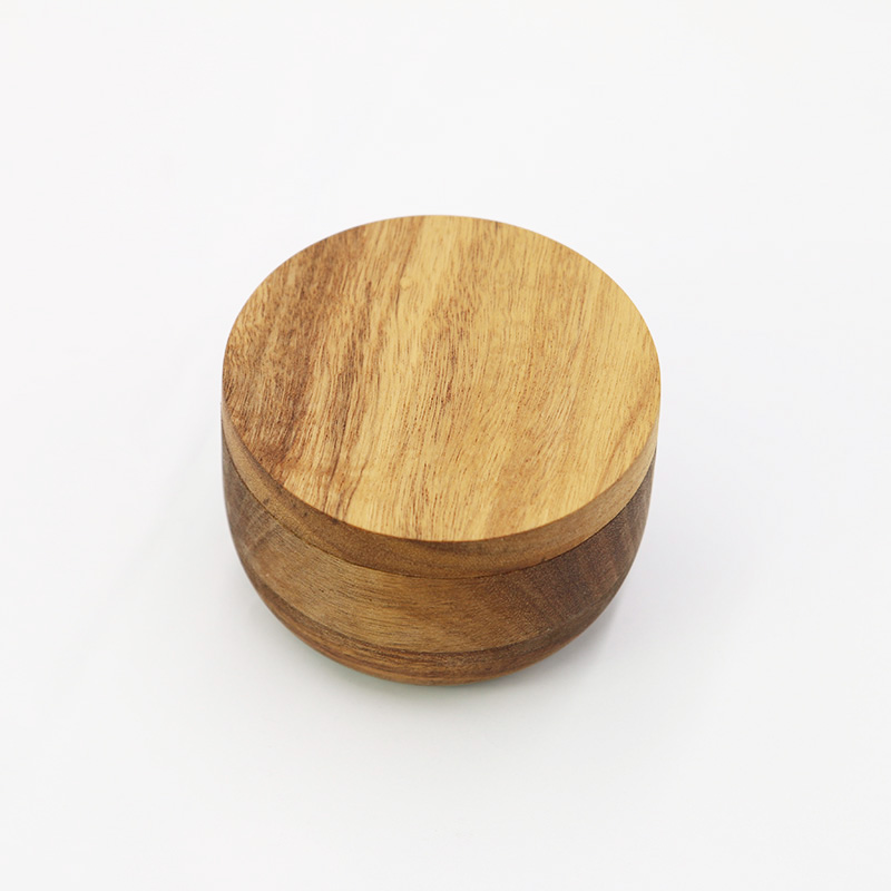 Hot sale acacia wooden and pepper tea coffee sugar salt ceramic storage jar with 100% safety