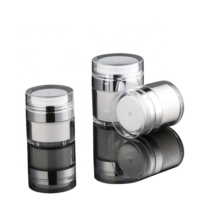 Hot sale airless pump crear cream jar and bottle  for cosmetic 15ml 30ml 50ml