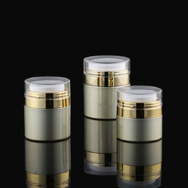 Hot sale airless pump crear cream jar and bottle for cosmetic 15ml 30ml 50ml