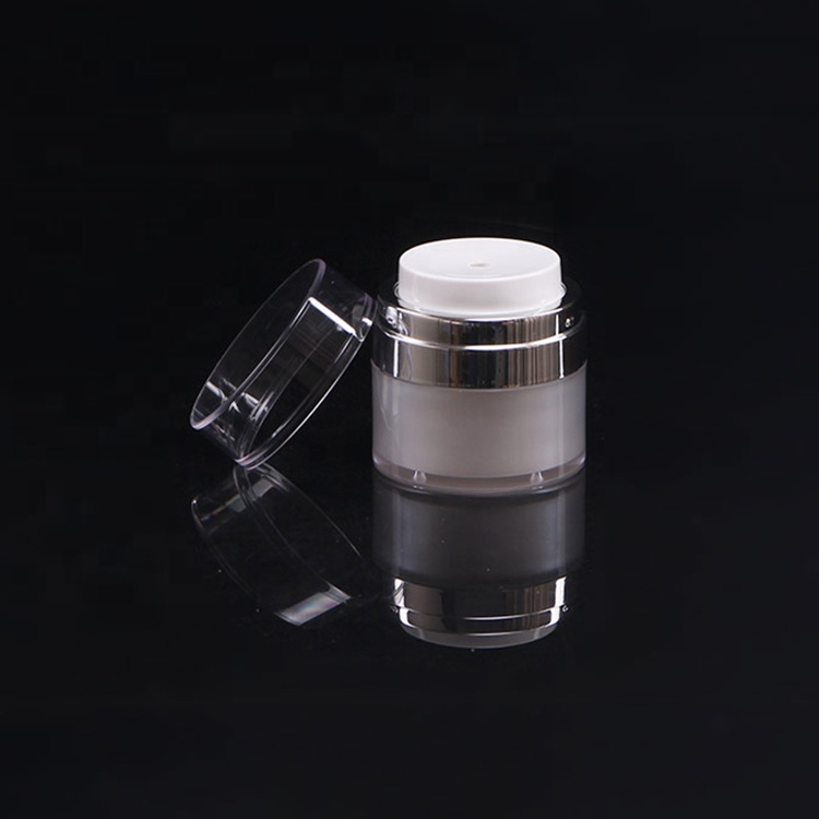 Hot sale airless pump crear cream jar and bottle for cosmetic 15ml 30ml 50ml
