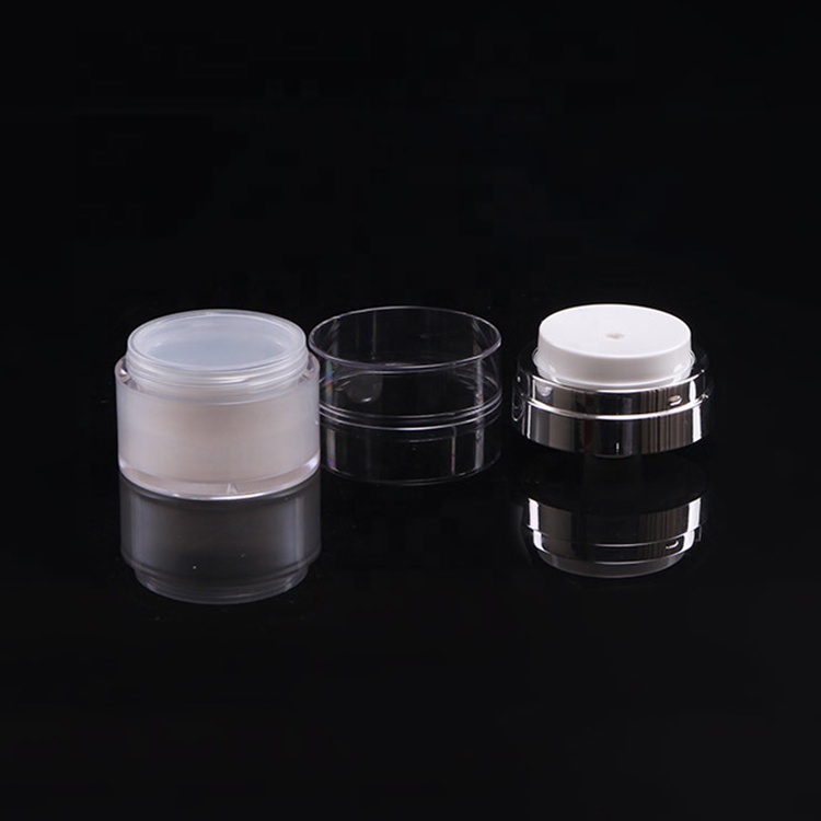 Hot sale airless pump crear cream jar and bottle for cosmetic 15ml 30ml 50ml