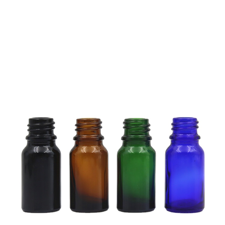 Hot sale amber green blue black essential oil glass bottle with dropper 10ml