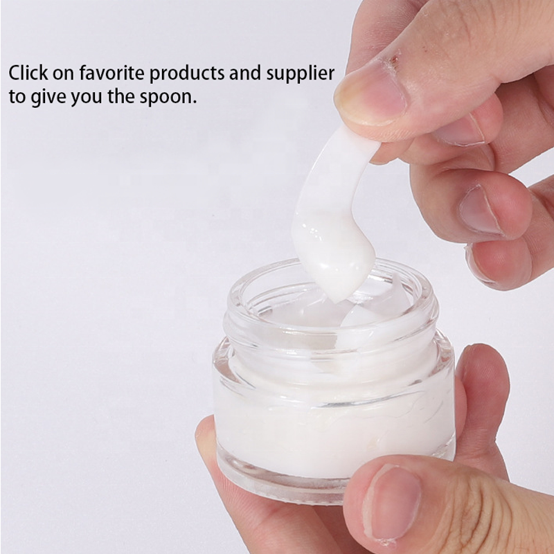 Hot sale body butter jars 100g clear cosmetic jar glass frosted glass jar with rose gold top