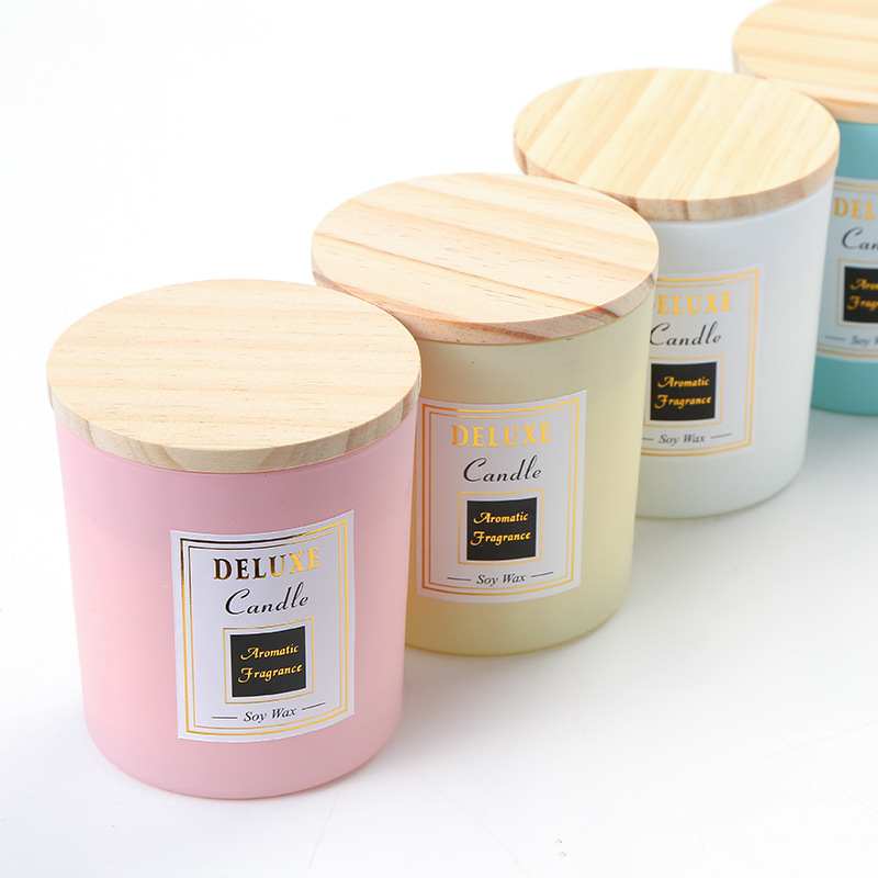 Hot sale china manufacture frosted candle jars empty candle jars
