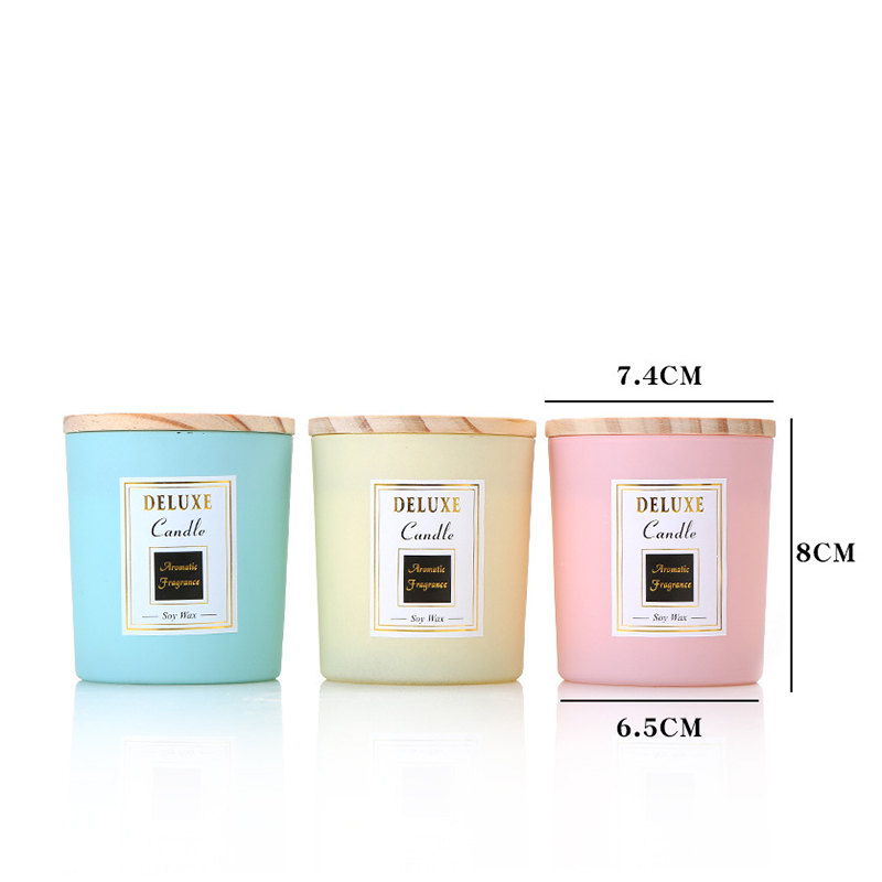 Hot sale china manufacture frosted candle jars empty candle jars