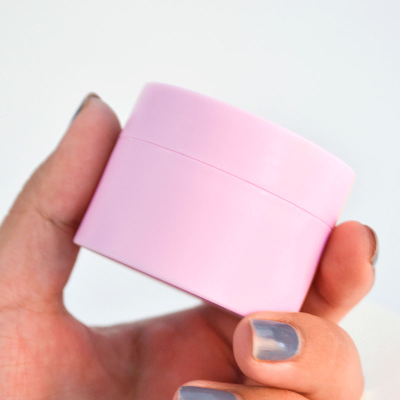 Hot sale cosmetic containers mini samples 10g frosted white PP plastic cream jar double wall Skin Care