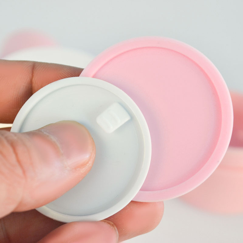 Hot sale cosmetic containers mini samples 10g frosted white PP plastic cream jar double wall Skin Care
