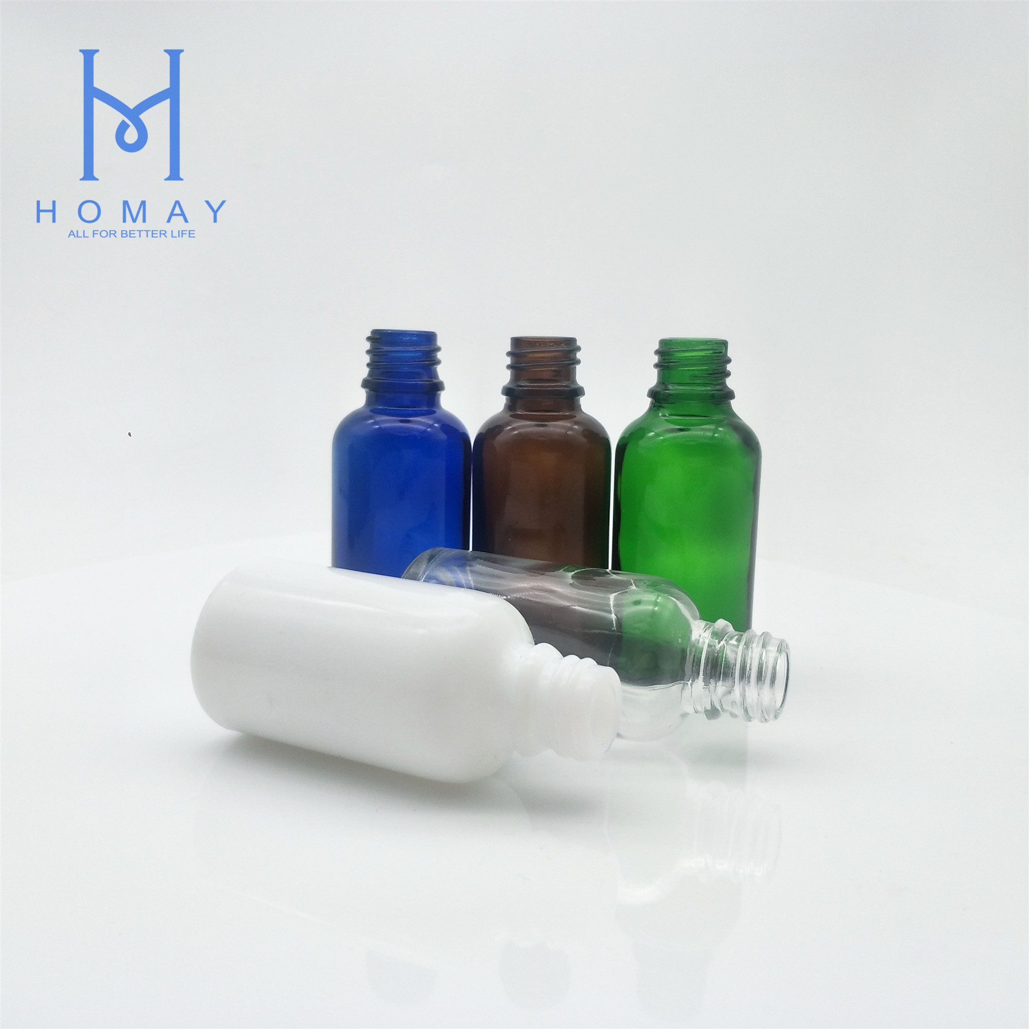 Hot sale cosmetic packaging 10ml essential oil glass bottle with dropper plastic cap for personal care