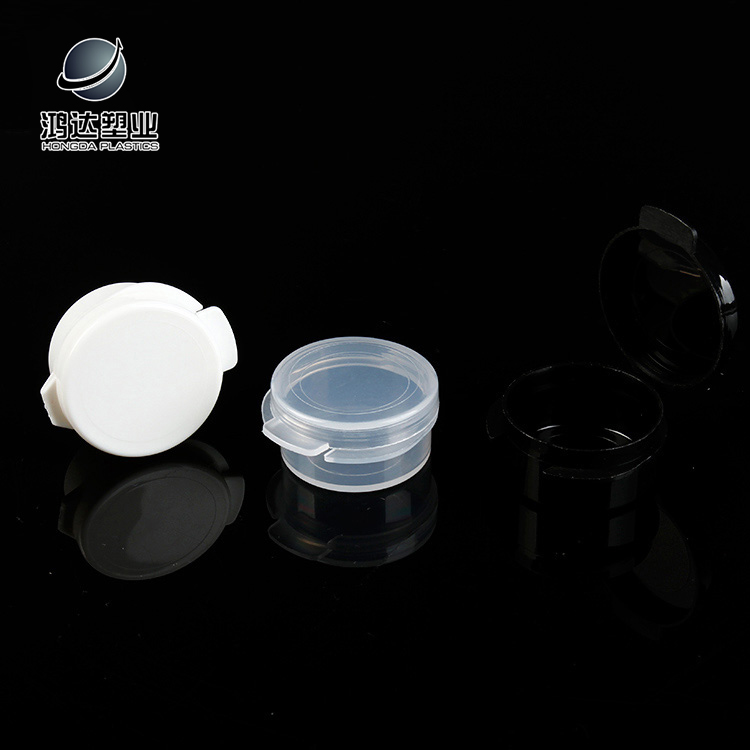 Hot sale cosmetic packaging jar empty flip hinged up cosmetic flip top plastic container