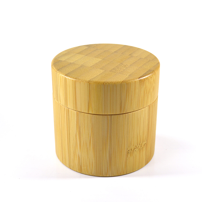 Hot sale cosmetic packaging product 5g 15g 20g 30g 50g 100g wooden bamboo cosmetic cream jar with PP plastic inner