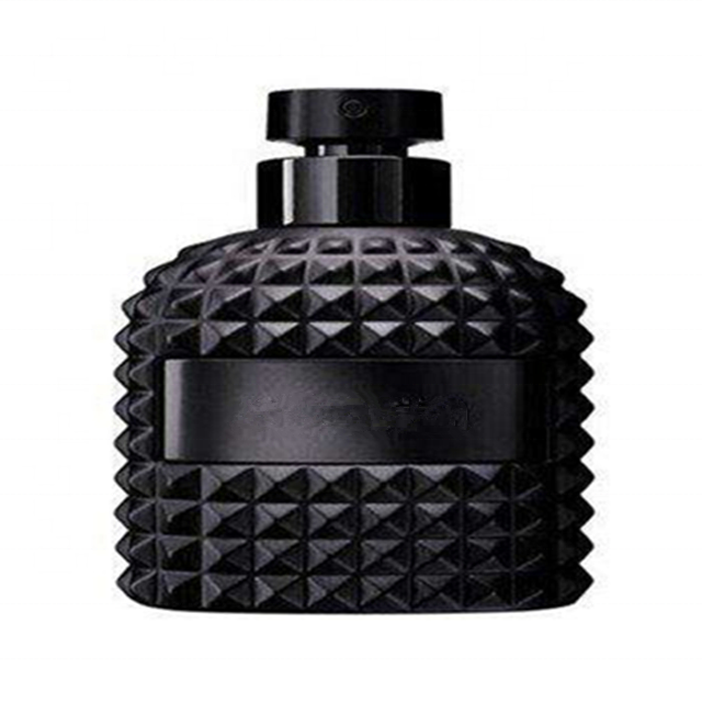 Hot sale cube 100ml man black Sprayer glass perfume bottle