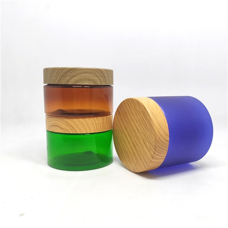 Hot sale custom large emty pet jar 500ml black jar