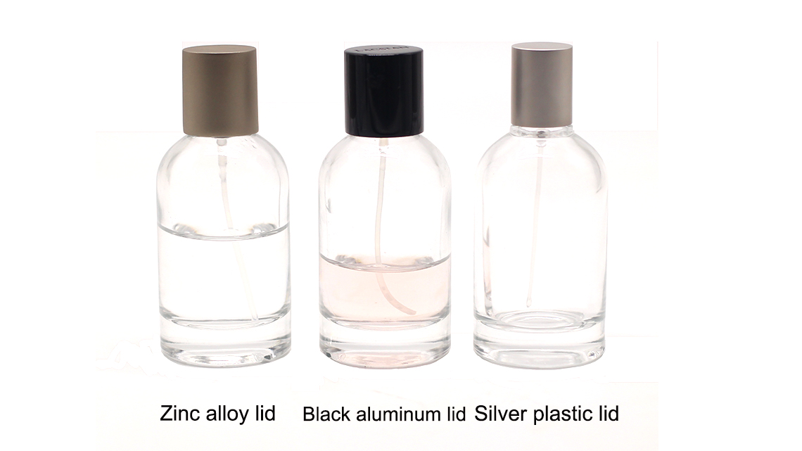 Hot sale cylinder perfume bottles 50ml 100ml with vaporisateur spray santal 33