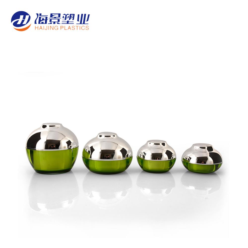 Hot sale eco friendly recyclable empty korean plastic cosmetic container face cream jar