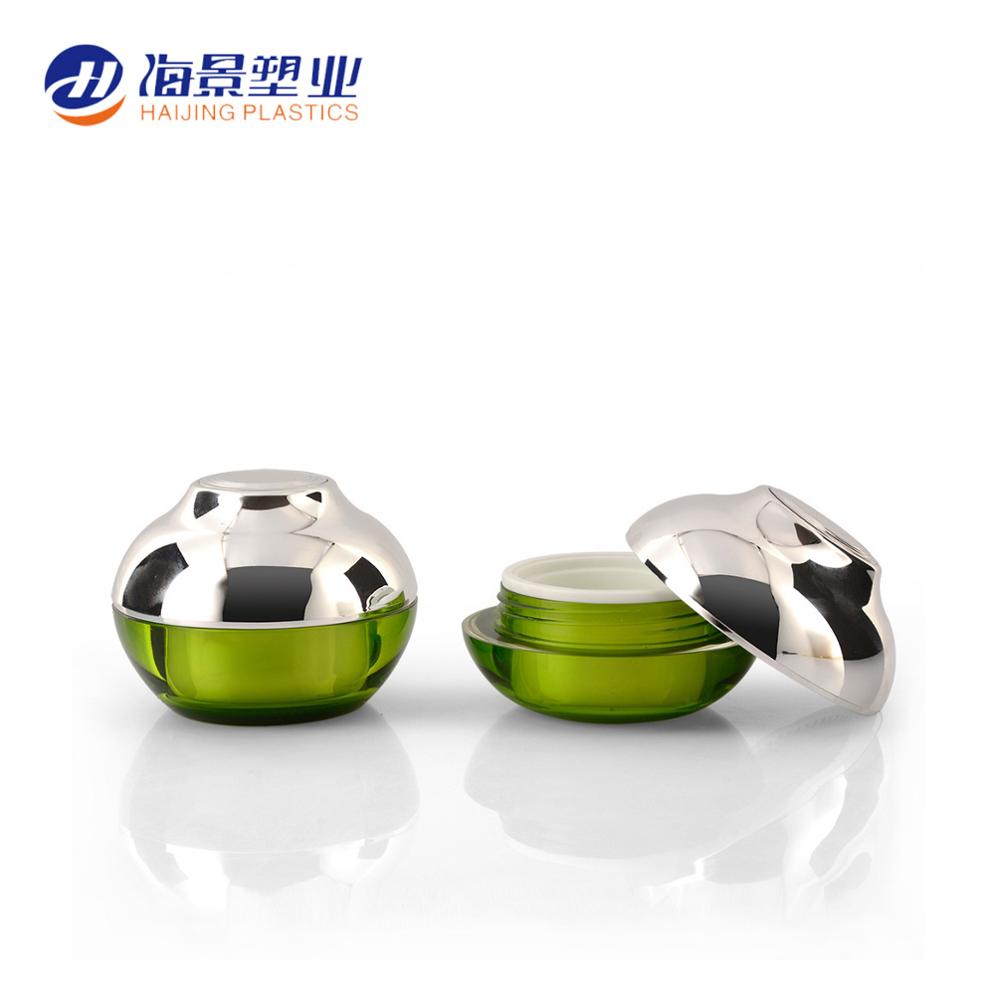 Hot sale eco friendly recyclable empty korean plastic cosmetic container face cream jar