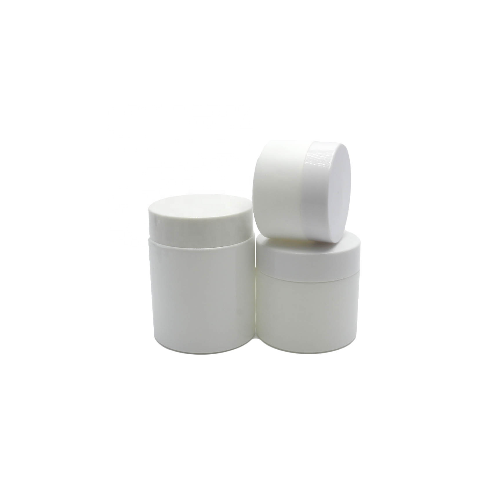 Hot sale empty 5ml 10ml 15ml 20ml 30ml 50ml 60ml 100ml white glass jar GJ-CC23