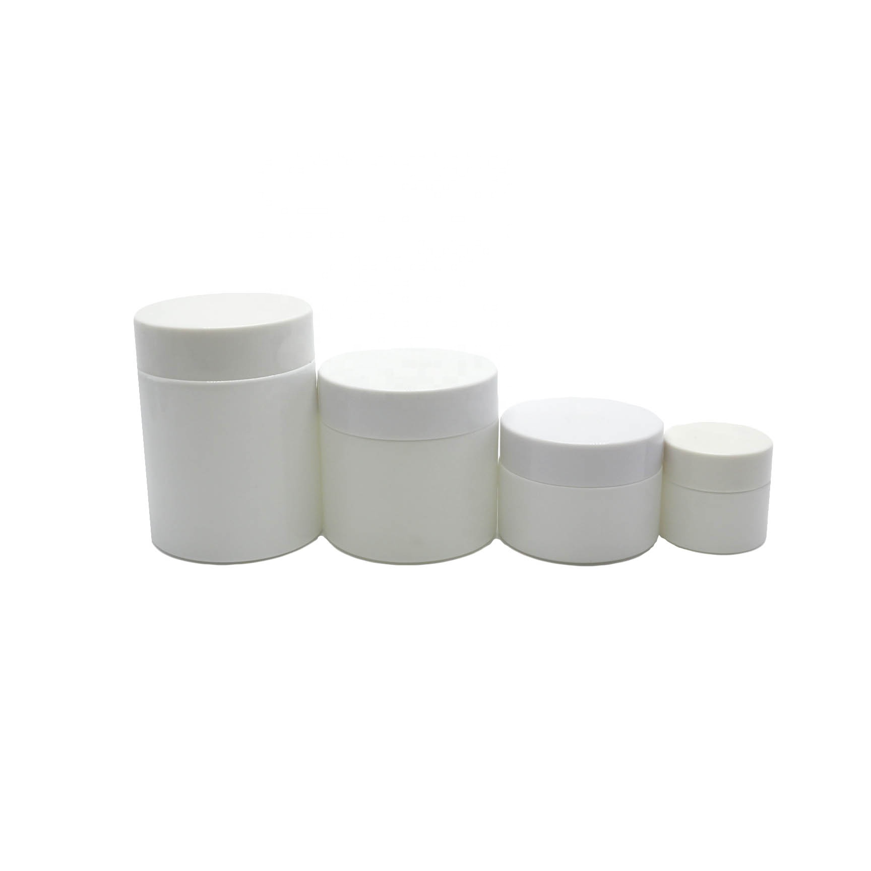 Hot sale empty 5ml 10ml 15ml 20ml 30ml 50ml 60ml 100ml white glass jar GJ-CC23