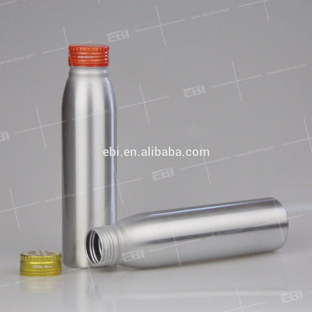 Hot sale empty aluminum beer bottle orange juice bottle aluminum milk bottles wholesale