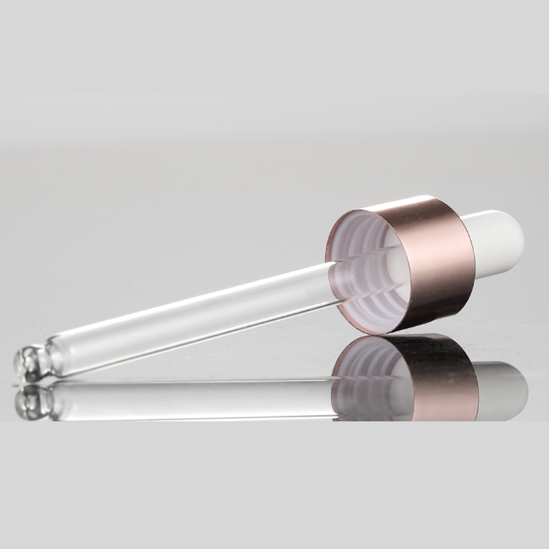 Hot sale empty bottles for hair oil empty dropper bottles amber with rose gold dropper head