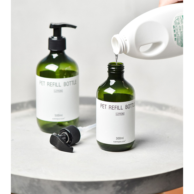 Hot sale empty cosmetic plastic bottle container with lotion pump