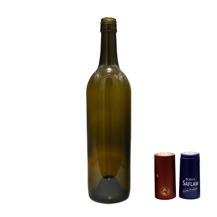 Hot sale empty wine glass liquor bottles 750 ml with screw cap