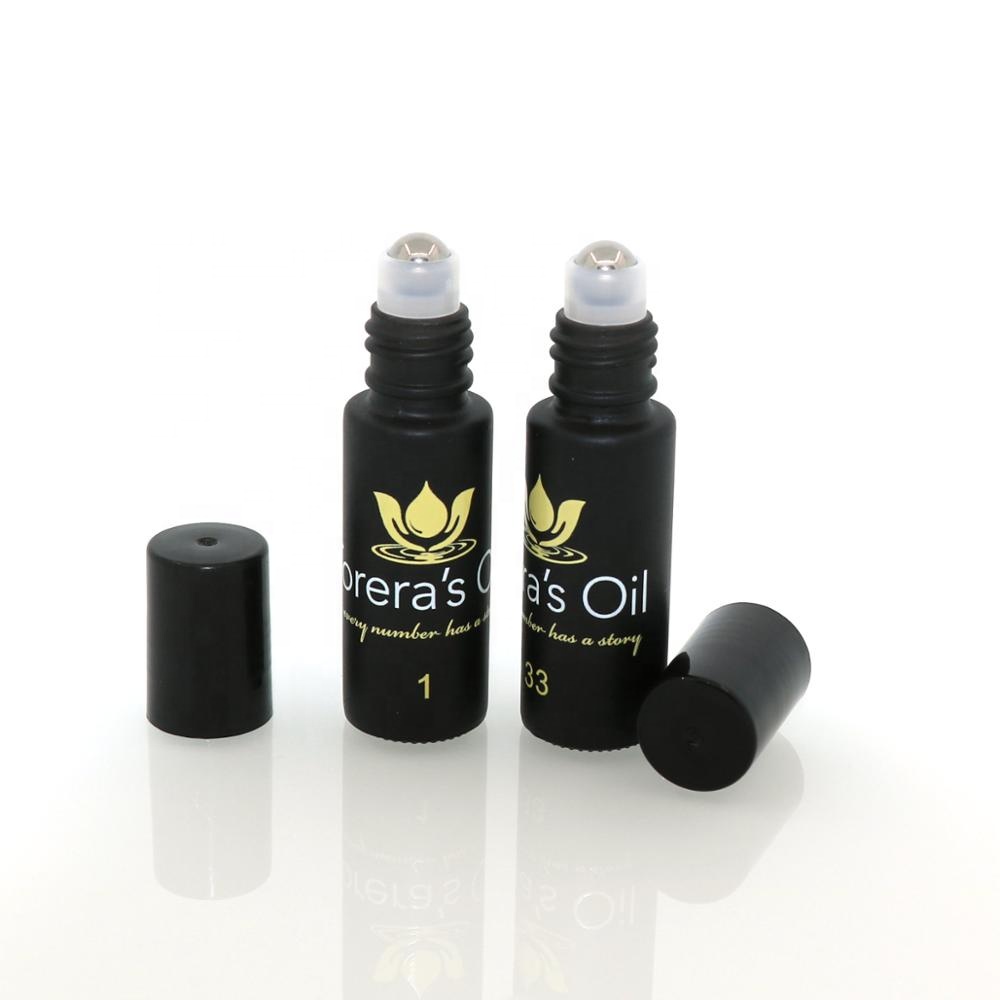 Hot sale essential oil luxury custom 3ml 5ml 8ml 10ml 15ml clear pink black green blue glass roll on bottle dark