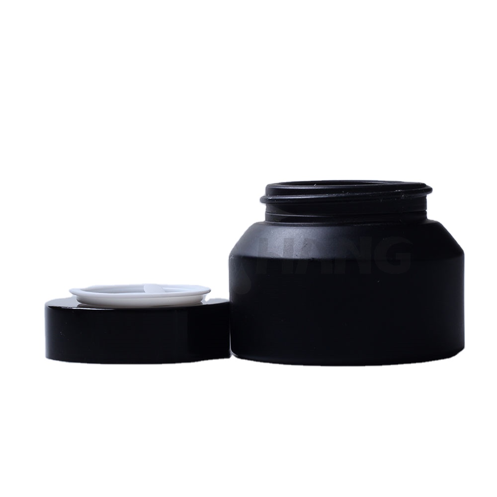 Hot sale factory direct ps material 3g 5g 10g 15g 20g cosmetics frosted amber bamboo cream jar