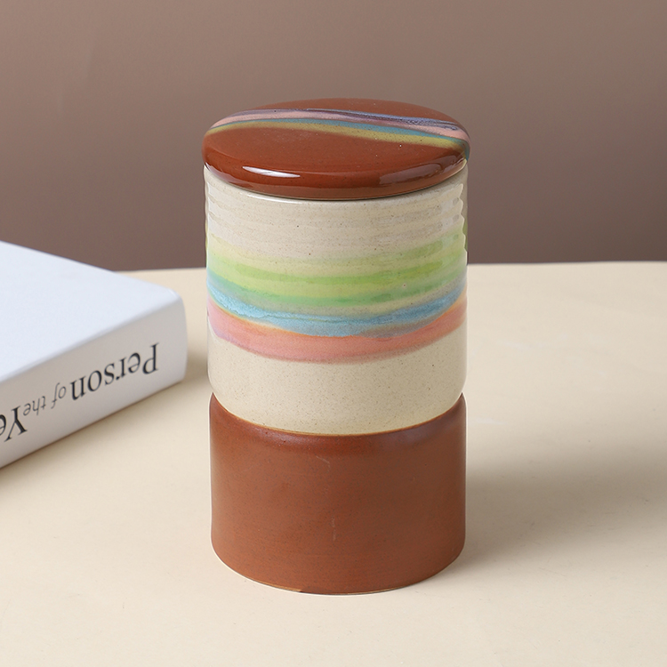 Hot sale food storage ceramic tea coffee ceramic canister sets for cookies