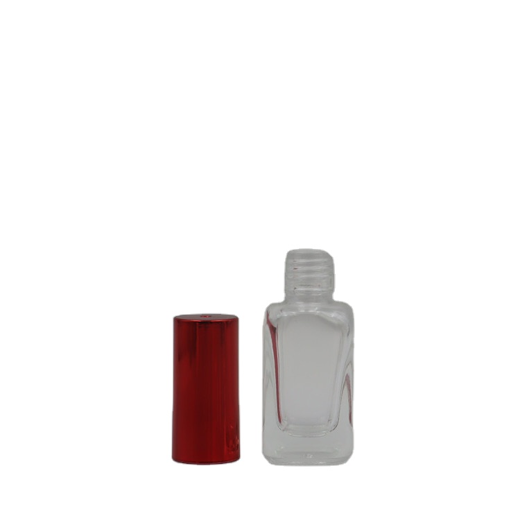 Hot sale free sample empty cosmetic luxury glass nail polish bottle with cap and brush