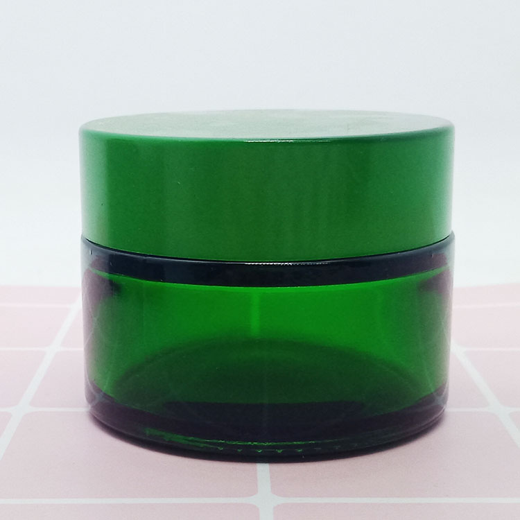 Hot sale frosted 50g clear Glass Jar for cosmetic packing