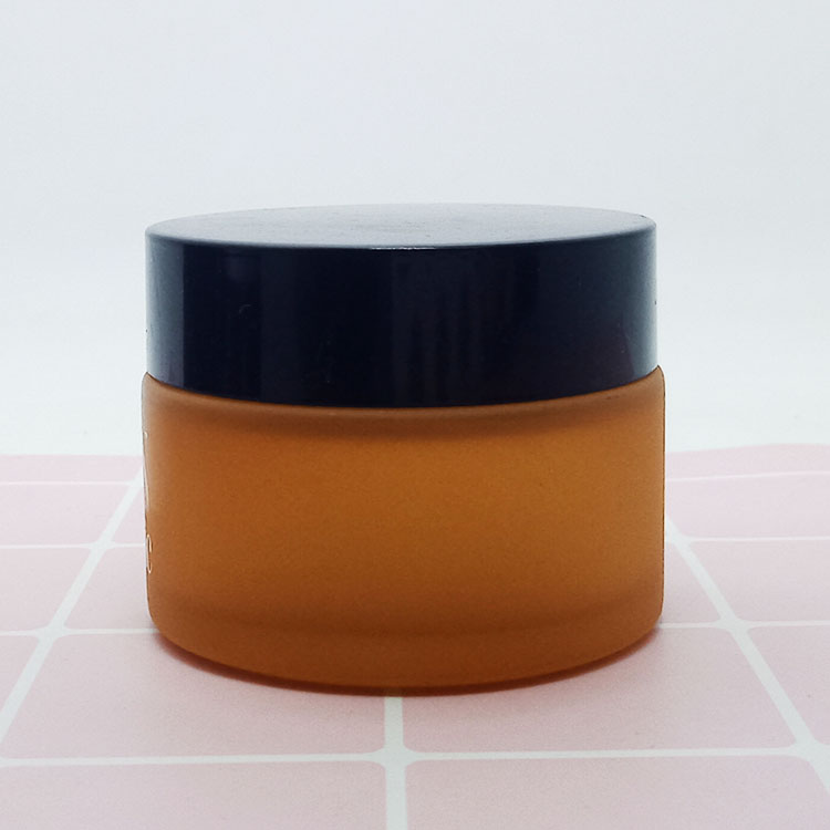 Hot sale frosted 50g clear Glass Jar for cosmetic packing