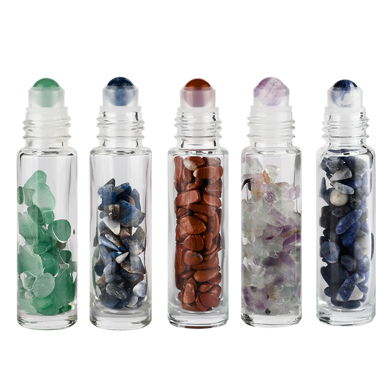 Hot sale frosted amber pink black red blue 4ml 6ml 8ml10ml glass roller bottle with bamboo lid