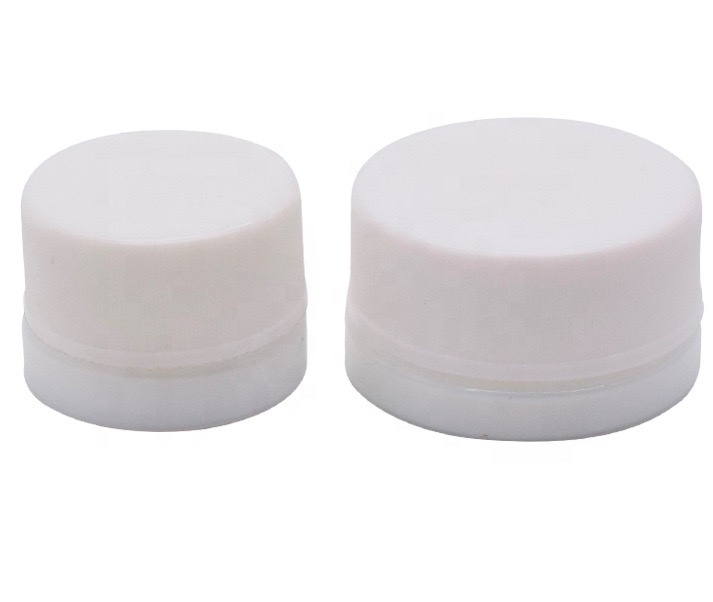 Hot sale in America market 9ml white concentrate jars airtight glass childproof lid jar glass jar with childproof cap