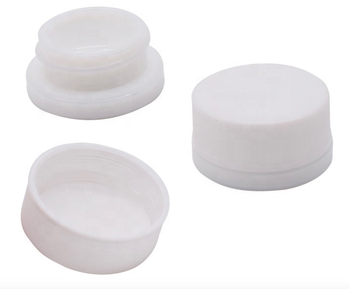 Hot sale in America market 9ml white concentrate jars airtight glass childproof lid jar glass jar with childproof cap