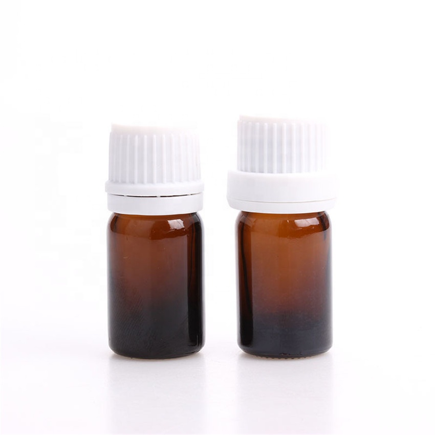 Hot sale luxury 10Ml 15Ml Cosmetic Amber glass essential oil bottle with europe dropper cap
