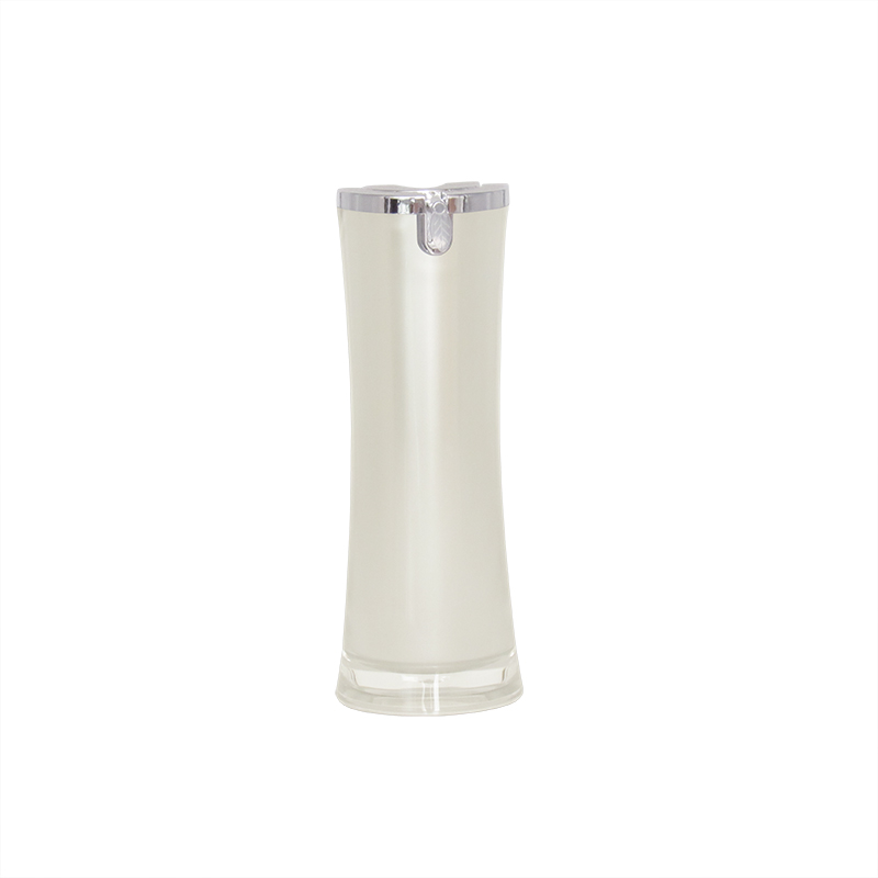 Hot sale luxury 15ML 30ML 50ML empty white gray black plastic cosmetic serum lotion Acrylic bottles