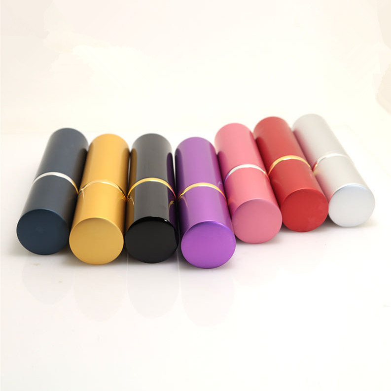 Hot sale mini travel pack 10 ml sliver round perfume sample cosmetics into small glass tank with aluminum oxide and spray