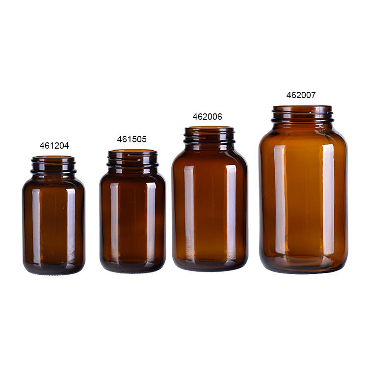 Hot sale pill 120cc 100cc 150ml 200cc amber jar amber glass bottles with CRC cap