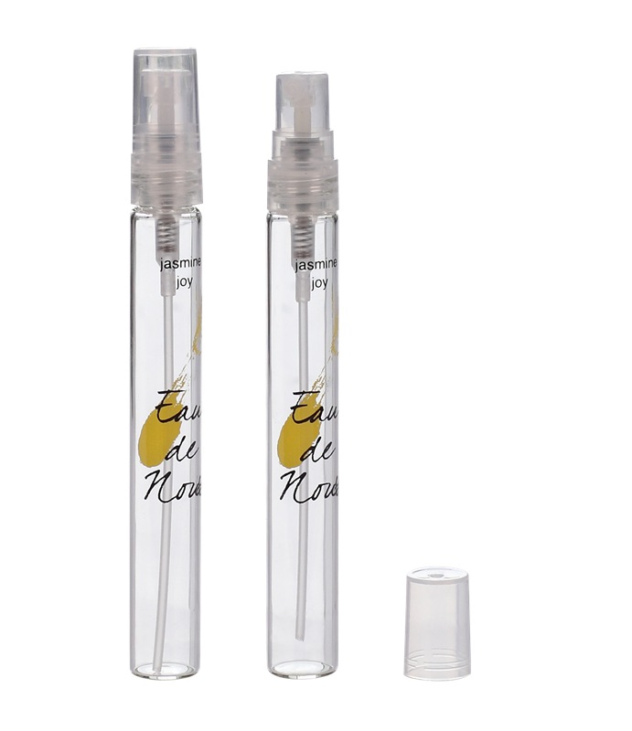 Hot sale pretty empty perfume glass bottle for sale with silver cap