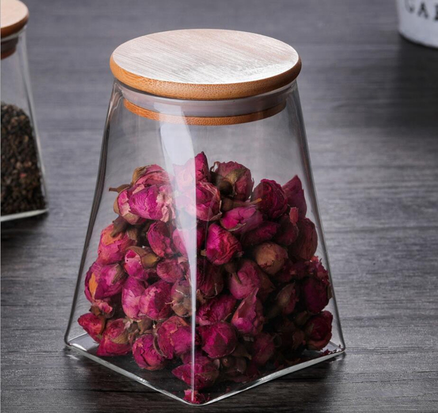 Hot sale proper price candy jar glass, glass jar in bulk