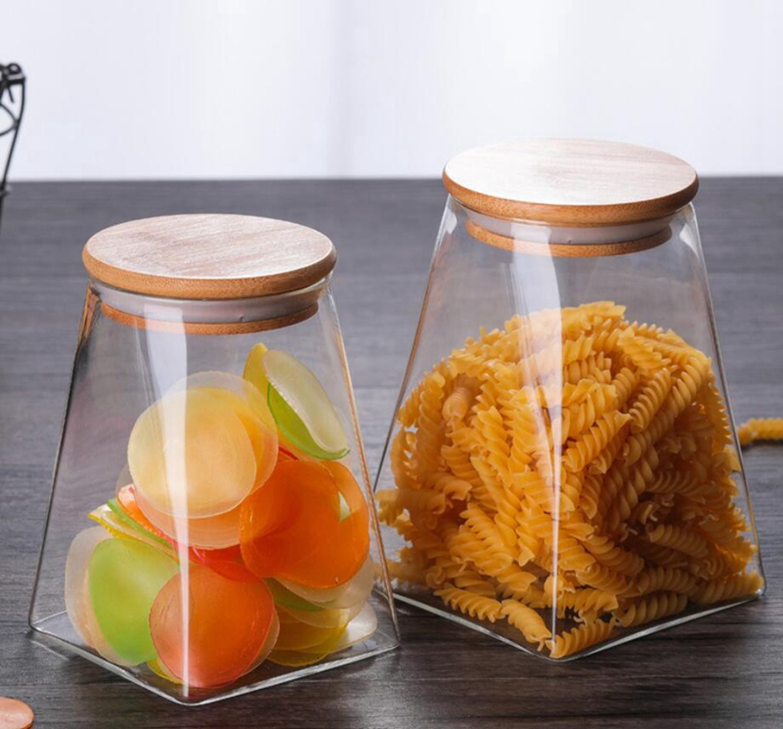 Hot sale proper price candy jar glass, glass jar in bulk