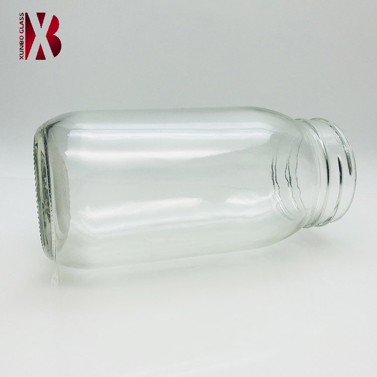 Hot sale round shape 750 ml mango butter glass jar with metal lid
