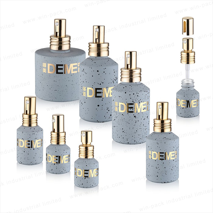 Hot sale round shape glass bottle 30ml 15ml glass dropper bottle glass lotion container oblique shoulder serum sparyer