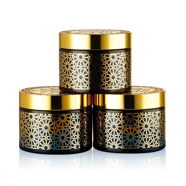 Hot sale saudi recycled glass bakhoor jars for bakhoo burner arabic