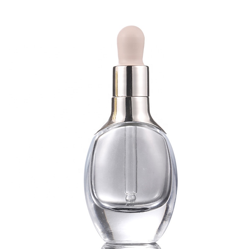 Hot sale thick and durable square glass dropper bottle with 15ml 30ml for use lotion water or essential oil