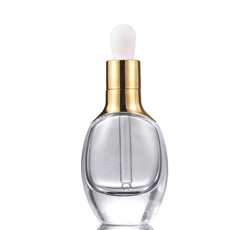 Hot sale thick and durable square glass dropper bottle with 15ml 30ml for use lotion water or essential oil