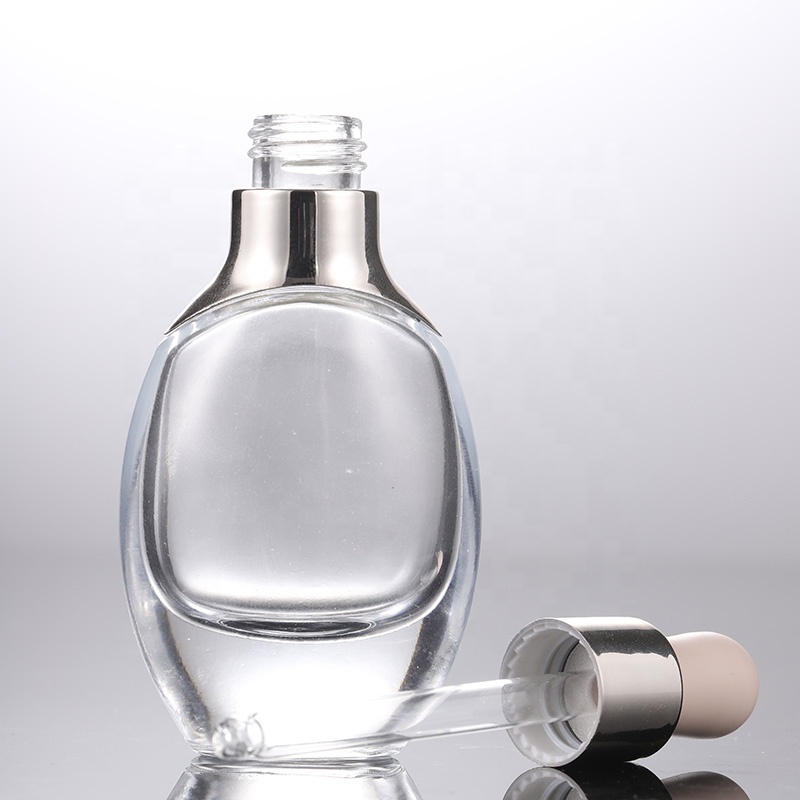 Hot sale thick and durable square glass dropper bottle with 15ml 30ml for use lotion water or essential oil